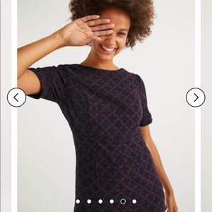 Boden Talia Textured Dress - Fig